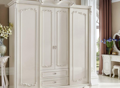 Antik Stil Kleiderschrank Barock Klassischer Schrank Massivholz Schränke Neu