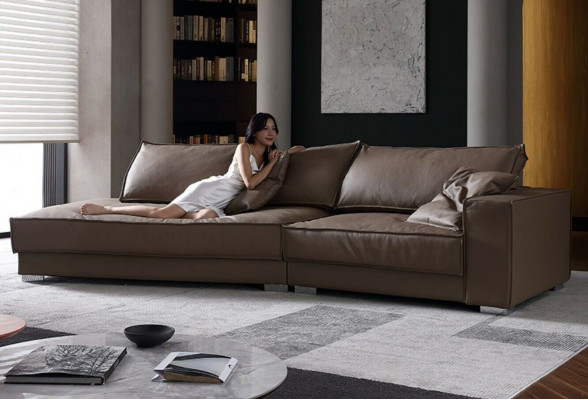 Moderne Sofas Ledersofa Couch Sofa Ecke Design Eck Ecksofa L-form