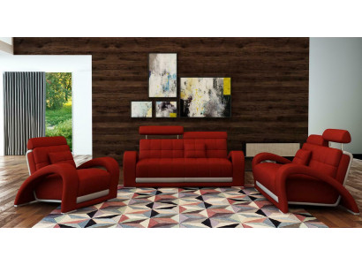 Leder Sofa Couch Sofagarnitur Wohnzimmer Garnituren Couch Set Sitz Sofas