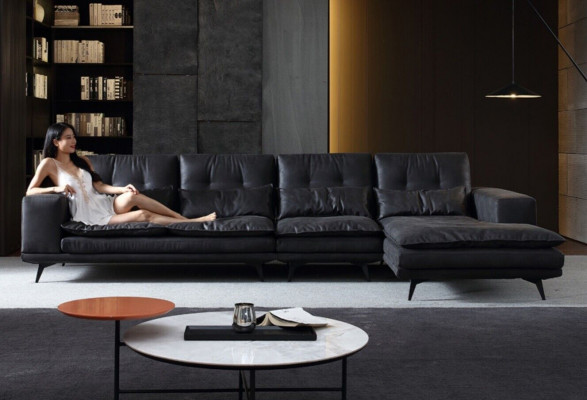 Wohnlandschaft Design Ecksofa Textil Leder Neu Sofas L Form Sofa Couch