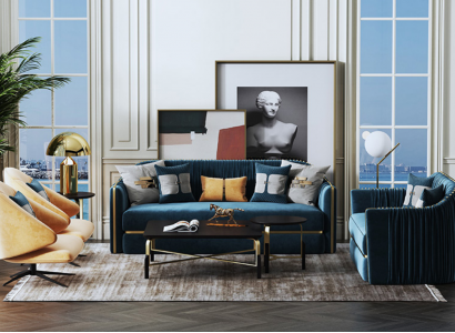 Sofagarnitur 3+2 Sitzer Set Design Sofa Polster Deko Couchen Couch Modern