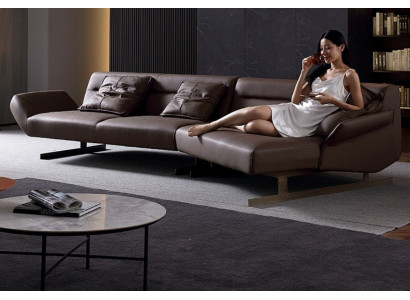 Design Ecksofa Wohnlandschaft Sofa Couch L Form Polster Couchen Leder