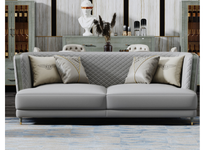 Dreisitzer Couch Polster Design Sofa Sitz Deko Sofas Zimmer Möbel Moderne