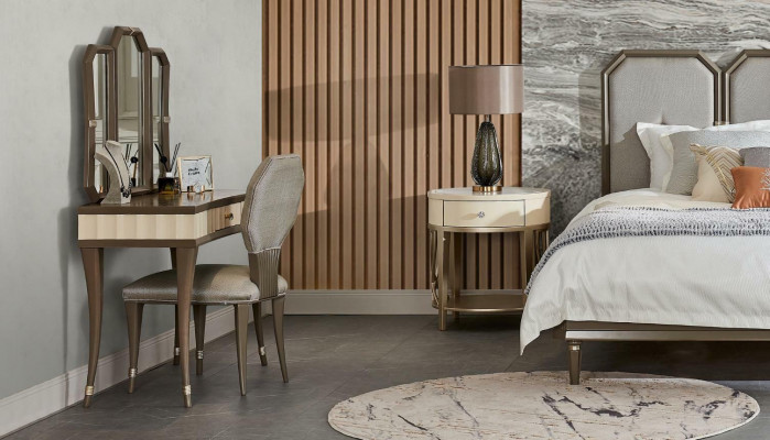 Bett 2x Nachttisch 3tlg Schlafzimmer Set Modern Schlafzimmer Massivholz