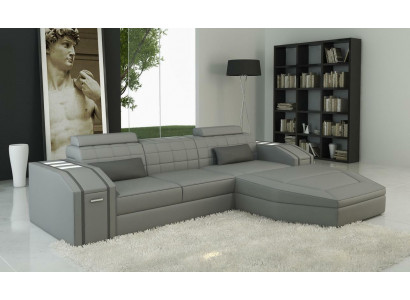 Design Polster Eck Sofa Couch Leder Sofas Garnitur XXL Wohnlandschaft