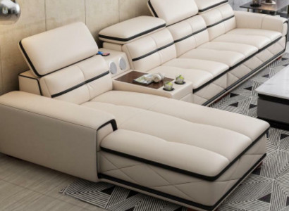 Sofa Möbel Wohnlandschaft Luxus Eckcouch Ecksofa L-form Polster Modern Sofas Neu