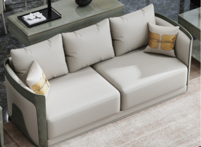 Sofa Dreisitzer Couch Klassische Neu Polster Deko 3 Sitzer Leder Couchen