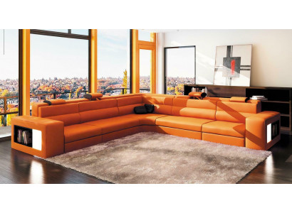 Design XXL Big Ecken Polster Eck Sofa Couch Leder Sofas Garnitur L Form