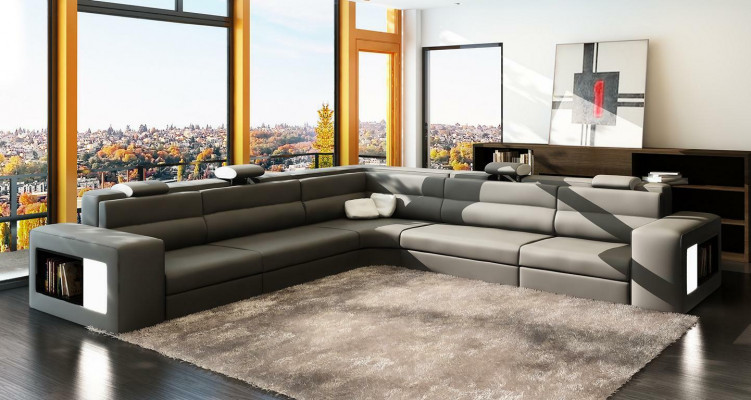 Design XXL Big Ecken Polster Eck Sofa Couch Leder Sofas Garnitur L Form