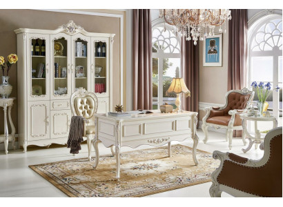 Büro Schreibtisch Stuhl Schreibtische Massivholz Sessel Möbel Arbeitszimmer