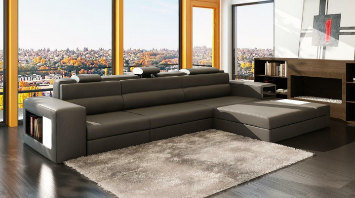 Design XXL Big Ecken Polster Eck Sofa Couch L Form Leder Sofas Garnitur