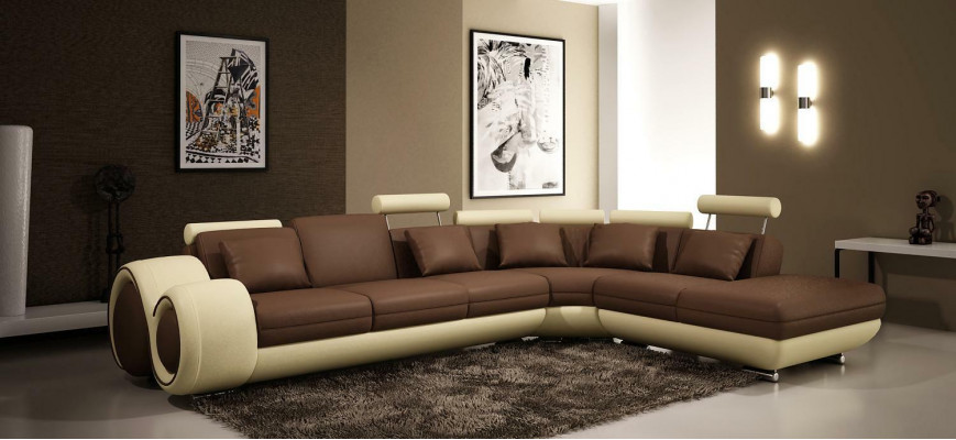 Multifunktions Ledercouch Sitz Polster Dekor Wohnzimmer Leder Garnitur Sofa