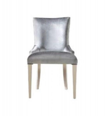 Esszimmerstuhl Stuhl Sessel Sitzer Esszimmer Stühle Holz Modern Luxus Silber