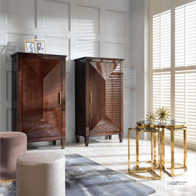 Garnitur Wohnzimmer Sofa Hocker Schrank rtv Luxus Holz Sofas Sitzer Set Neu 7tlg