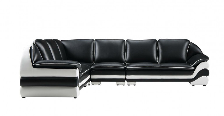 Ledersofa Couch Wohnlandschaft L-Form Design Modern Sofa Klassische
