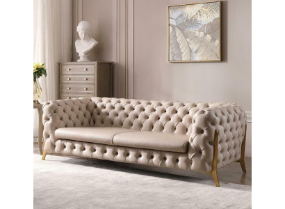 Kunstleder 3 Sitzer Sofa Wohnlandschaft Relax Sitz Design Couch Lounge Sofas