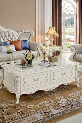 Barock Rokoko Couchtisch Tisch Wohnzimmer Tische Klassischer Holz