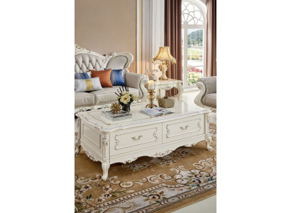 Barock Rokoko Couchtisch Tisch Wohnzimmer Tische Klassischer Holz