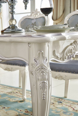 Barock Tisch Esszimmer Gruppe Garnitur Esstisch Holz Design Wohnzimmer Tische