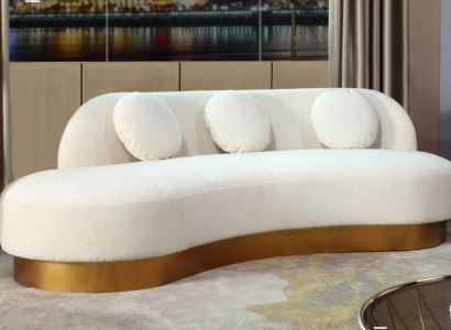 Sofa 3 Sitzer Polster Textil Modern Relax Sitz Luxus Möbel Wohnlandschaft Samt