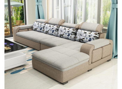 Ecksofa L-form Eck Polstersofa Sitz Design Couch Sofas Stoff Wohnlandschaft Neu