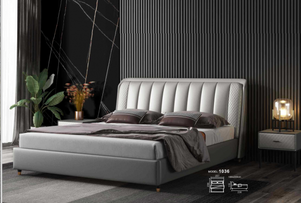 Designer Bett Schlafzimmer Betten Textil Leder Hotel Luxus Polster XXL Big Holz