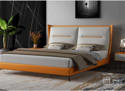 Modernes Design Bett 180x200 Leder Hotel Betten Doppel Schlaf Zimmer