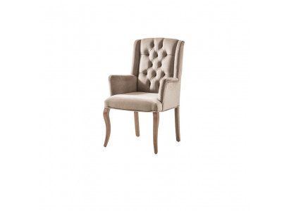 Chesterfield Brauner Lehnstuhl Polsterstuhl Luxus Sessel Stuhl Designer Möbel 