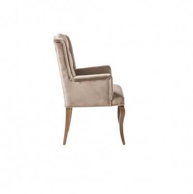 Chesterfield Brauner Lehnstuhl Polsterstuhl Luxus Sessel Stuhl Designer Möbel 