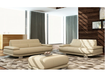 Leder Sofa Couch Polster Komplett Garnitur 3+2+1 Sofas Couchen Sitz