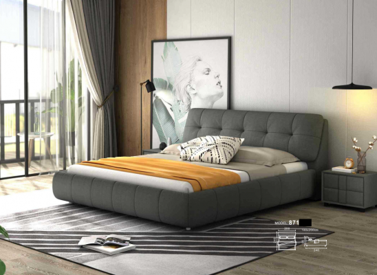 Design Polster Bett Betten Leder Doppel Hotel Ehe Schlafzimmer Boxspring Box Neu