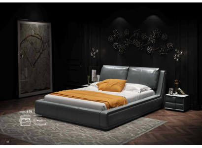 Designer Bett Luxus Doppel Leder Hotel Metall Betten Doppel Schlaf Zimmer Neu