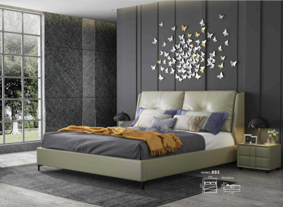 Bett Polster Design Luxus Doppel Hotel Betten Zimmer Schlaf 180x200cm