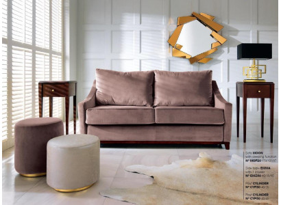 Wohnzimmer Set Sofa Couch Beistelltisch Hocker Sofas Couchen Möbel Textil 3tlg.