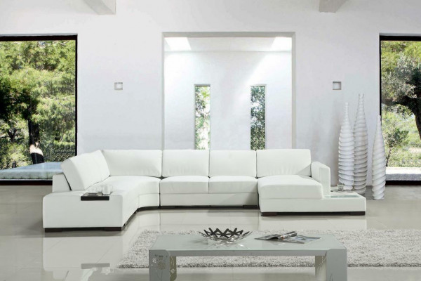 Ledersofa Ecksofa Sofa Wohnlandschaft Polster Sitz Eckgarnitur XXL Big Sofas Neu