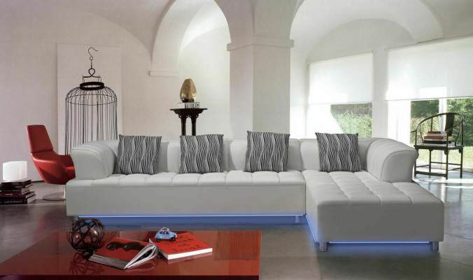 Design Polster Couch Wohnlandschaft Ecksofa Polster Sitz Garnitur Sofa L Form