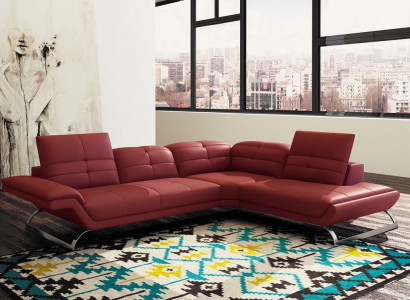 Multifunktion Couch Ecksofa Medien TV Sofa Couch Ledersofa Wohnlandschaft LForm