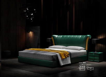 Bett Polster Klassisches Doppelbett 180x200cm Holz Betten Schlafzimmer