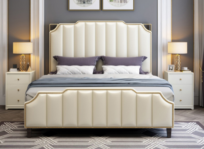 Bett Polster Design Luxus Doppel Hotel Betten Ehe 180x200cm Schlaf Zimmer