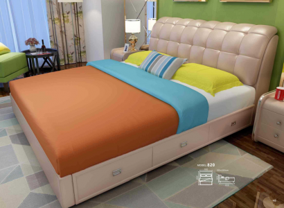 Bett Polster Design Luxus Deko Doppel Hotel Betten Ehe Schlaf Zimmer Leder