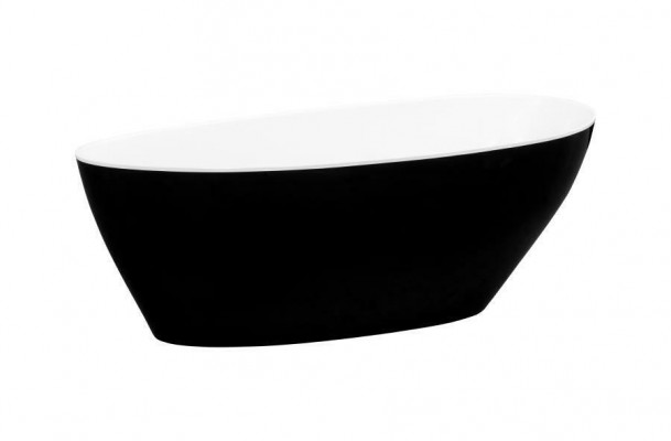 Moderne Wanne Exclusive Freistehende Design Badewanne Bad Frei stehend Schwarz