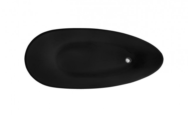 Schwarze LUXUS Design Freistehende Badewanne Wanne Bad Badewannen