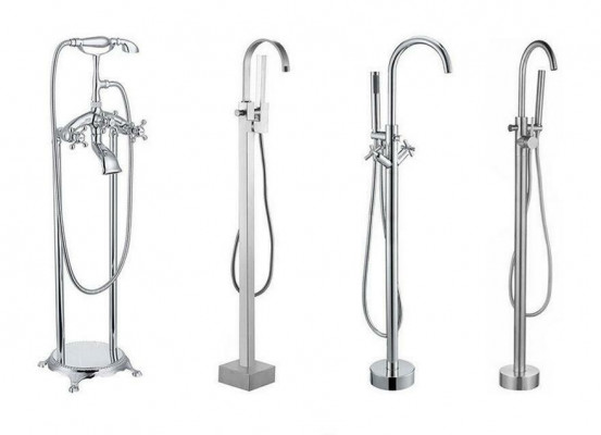 Exclusive freistehende Badewanne Acryl Wanne Dusche Bad Ablauf Deko Design