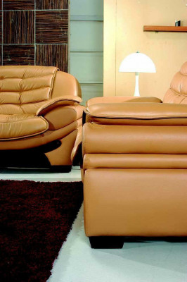 Klassische Set Garnitur 3+2 Sitzer Ledersofa Sofa Couch Polster Sitz Garnituren