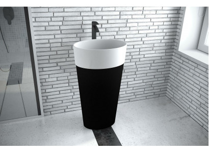 Design Freistehender Waschtisch Acryl Waschschale Mit Säule Aufsatzwaschbecken