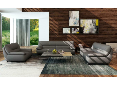 Leder Sofa Couch Polster Garnitur 3+2 Sitzer Couchen Sofas Garnituren Sofas Neu