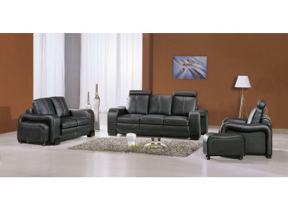 Sofagarnitur Polster Sofa Couch Sitz Set 3+2 Sitzer Couchen Sofas Leder Neu
