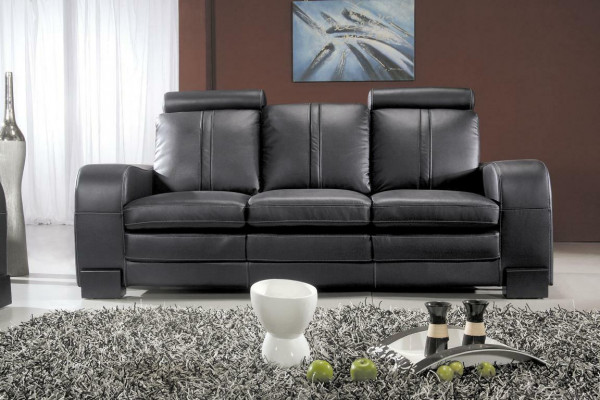 Sofagarnitur Polster Sofa Couch Sitz Set 3+2 Sitzer Couchen Sofas Leder Neu