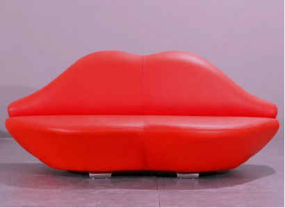 Lippen Sofa 2 Sitz Polster Modern Relax Sitz Luxus Möbel Sofas Couch Zweisitzer