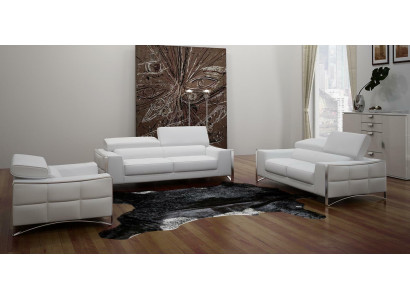 Sofa Couch Polster XXL Big 3 Sitzer (ohne 2+1) Sofas Leder Sitz Design